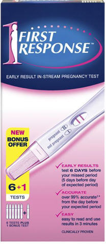 First Response In Stream Pregnancy Tests 6 + 1