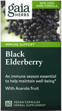 Gaia Black Elderberry with Acerola Fruit Capsules 60