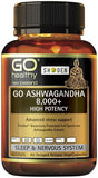 Go Healthy GO Ashawagandha 8,000+ High Potency Capsules 60