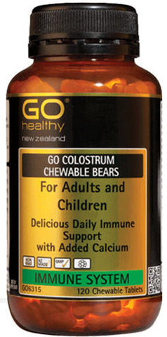 Go Healthy GO Colostrum Chewable Bears Tablets 120