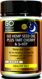 Go Healthy GO Hemp Seed Oil Plus Tart Cherry & 5-HTP SoftGel Capsules 100