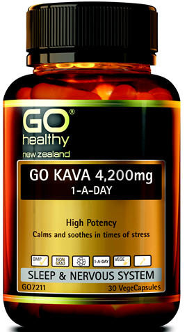 Go Healthy GO Kava 4,200mg 1-A-Day Capsules 30