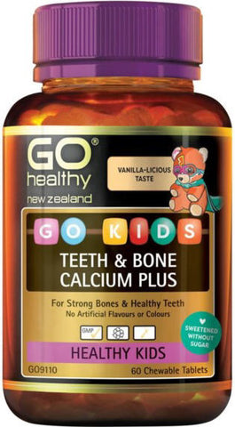 Go Healthy GO Kids Teeth & Bone Calcium Plus Chewable Tablet 60