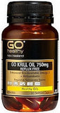 Go Healthy GO Krill Oil 750mg Reflux Free Capsules 30