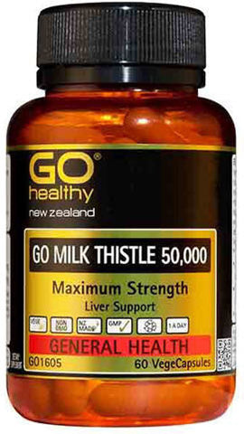 Go Healthy GO Milk Thistle 50,000mg Capsules 60