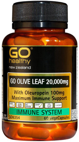 Go Healthy GO Olive Leaf 20,000mg Capsules 60