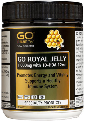 Go Healthy GO Royal Jelly 1000mg Capsules 180