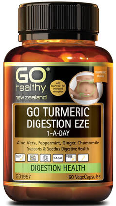 Go Healthy GO Turmeric Digestion Eze 1-A-Day Capsules 60