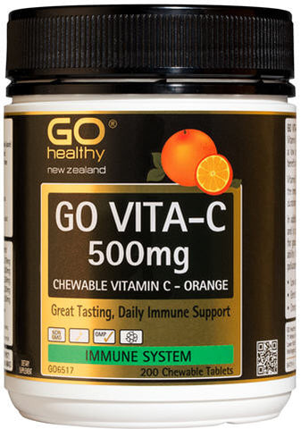 Go Healthy GO Vita-C 500mg Orange Chewable Tablets 200