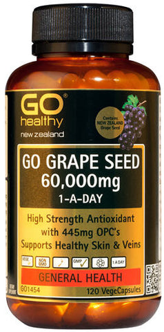 Go Healthy GO Grape Seed 60,000 Capsules 120