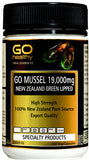Go Healthy GO Mussel 19,000 New Zealand Green Lipped Mussel Capsules 100