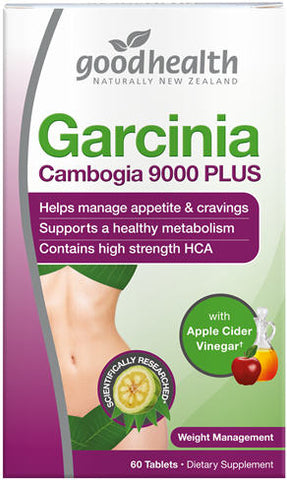Good Health Garcinia Cambogia 9000 PLUS with Apple Cider Vinegar Tablets 60