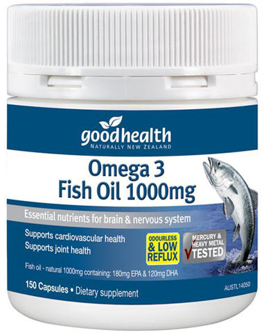 Good Health Omega 3 Fish Oil 1000mg Capsules 150