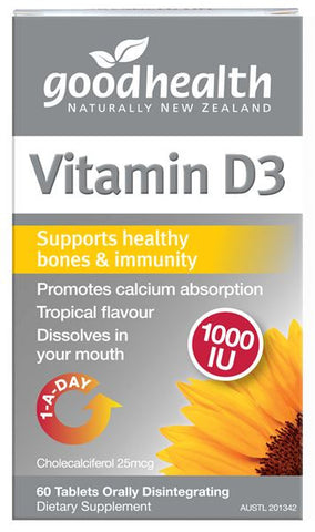 Good Health Vitamin D3 1000iu Sublingual Tablets 120