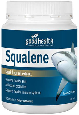 Good Health Squalene Shark Liver Oil Extract 1000mg Capsules 300