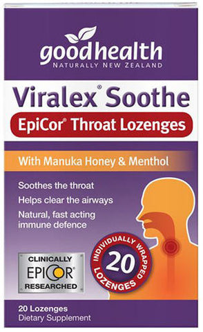Good Health Viralex Soothe Epicor Throat Lozenges 20