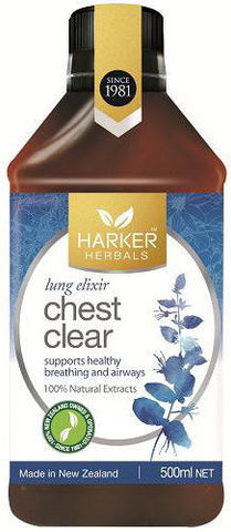 Harker Herbals Chest Clear - Lung Elixir 500ml