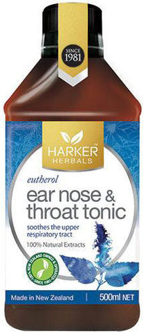 Harker Herbals Ear, Nose & Throat Tonic - Eutherol 500ml