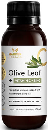 Harker Herbals Olive + Vitamin C + Zinc Liquid 100ml