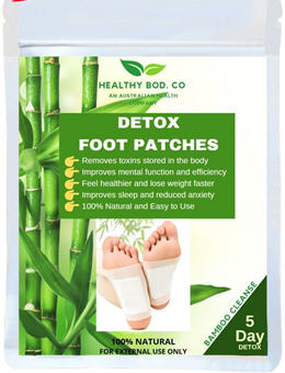 Healthy Bod Bamboo Detox Foot Patches 5 Pairs