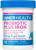 Inner Health Probiotic Plus Iron Capsules 30