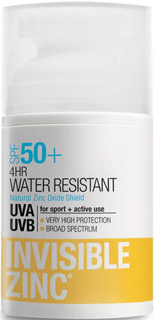 Invisible Zinc SPF50+ 4 Hour Water Resistant 50ml
