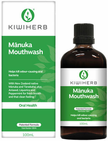 Kiwiherb Manuka Mouthwash 100ml - New Zealand Only