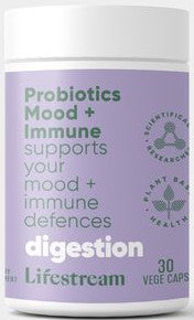 Lifestream Probiotics Mood + Immune Capsules 30