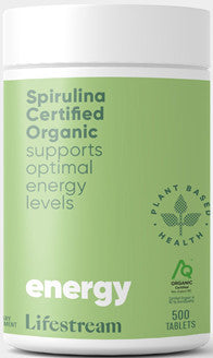 Lifestream Spirulina Certified Organic Tablets 500 - New Zealand Only