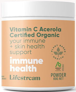 Lifestream Vitamin C Acerola Certified Organic Powder 60g