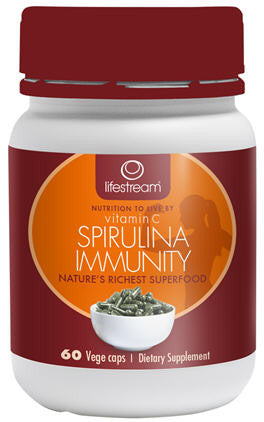 Lifestream Vitamin C Spirulina Immunity Capsules 60