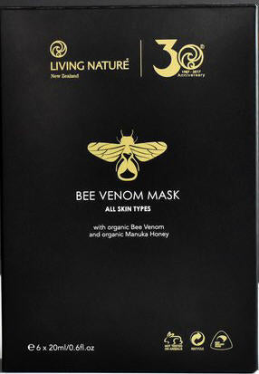 Living Nature Bee Venom Mask Sachets 6 x 20ml