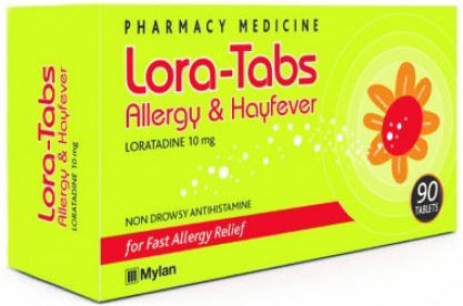 Lora-Tabs Allergy and Hayfever Tablets 90