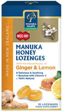 Manuka Health Manuka Honey Ginger & Lemon Lozenges 15