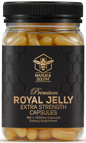 Manuka South Premium Royal Jelly 1000mg Extra Strength 1.1% Capsules 180