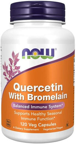 Now Quercetin with Bromelain Capsules 120