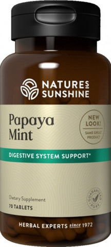 Nature's Sunshine Papaya Mint Chewables Tablets 70