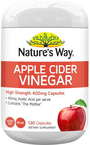 Nature's Way Apple Cider Vinegar 400mg Capsules 120