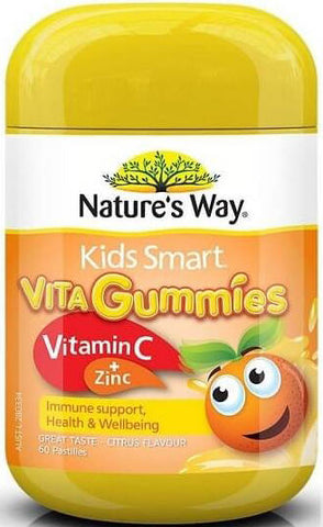 Nature's Way Kids Smart VitaGummies Vitamin C + Zinc Pastilles 60