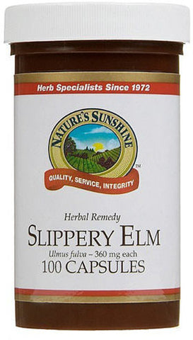 Nature's Sunshine Slippery Elm Capsules 100