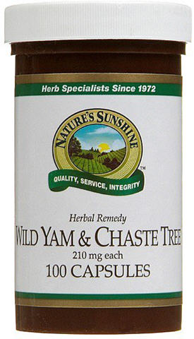 Nature's Sunshine Wild Yam & Chaste Tree Capsules 100