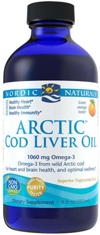 Nordic Naturals Cod Liver Oil Natural Orange Flavour 237ml
