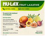 Nu-Lax Fruit Laxative Block 500g - New Zealand Only