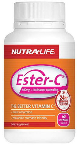Nutra-Life Ester-C Echinacea Chewables Tablets 60