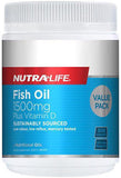 Nutra-Life Fish Oil 1500mg Plus Vitamin D Capsules 300 - New Zealand Only