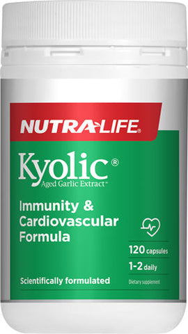 Nutra-Life Kyolic Aged Garlic Extract Immunity & Cardiovascular Formula Capsules 120