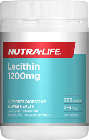 Nutra-Life Lecithin 1200 Capsules 200 - New Zealand Only