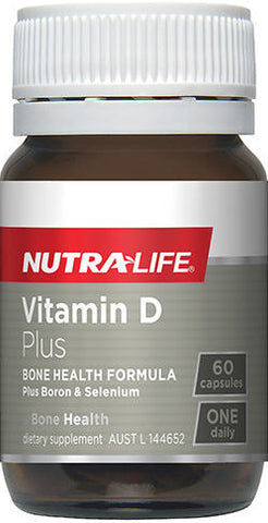 Nutra-Life Vitamin D3 Plus Boron & Selenium Capsules 60