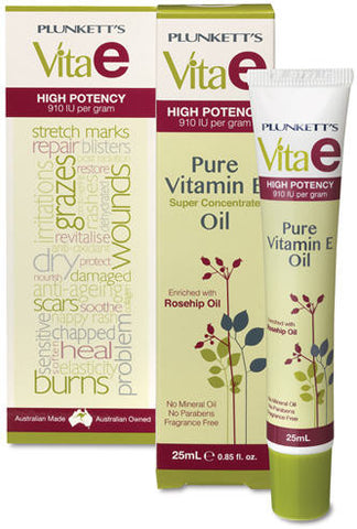 Plunkett's Vita E Pure Vitamin E Super Concentrate Oil Enriched with Rosehip Oil 25ml