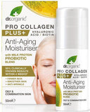 Dr Organic Pro Collagen Plus Anti-Aging Moisturiser With Milk Protein Probiotic Blend 50ml